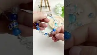 C&oacute;mo Hacer una Pulsera de Cuentas Azul 💙 Tutorial Paso a Paso【PandaHalles】#manualidades