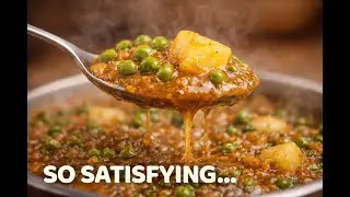 ASMR Peas Potato Curry 🍲 | Indian Cooking Sounds | No Talking