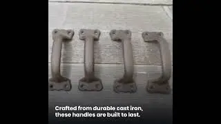 Upgrade Your Farmhouse Decor with Rustic Cast Iron Drawer Pulls - Set of 5 Handles for Cabinets