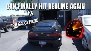 Integra Tachometer FIXED! | Redlining With VTEC!