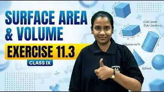 Surface Area & Volume 📦 | Exercise 11.3 | Class 9 Maths Made Easy ✨