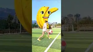 Talking Banana Tells You to Stop Ball Kicked! 😂 | Funny Kids Video | AI Creation #TalkingBanana #ai