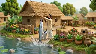 Peaceful Village Life | Fresh Fish Cooking in the Countryside 🌾🐟