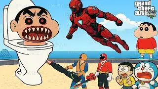 Shinchan in Hindi | Doraemon in Hindi | Cartoon new episode Hindi in GTA 5 | शिनचैन - Part 77
