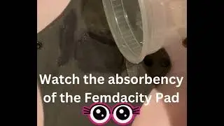 Femdacity Reusable Pad Absorbency Test | Try One for $5 Today!