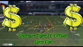 Madden 15 Money Play | Shotgun Tight Tight End Offset: Spot Flat