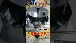 Gas operated manual popcorn machine #machine