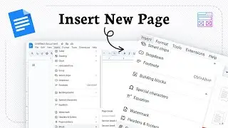 How to add or insert a blank page in google docs