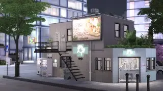 Cozy City Vet Clinic & Apartment 🏙️🐾 | The Sims 4 Speed Build | No CC