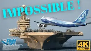 Aircraft Carrier Take Off Challenge by Airliners | Ultra Graphics @ 4K | Flight Simulator 2020