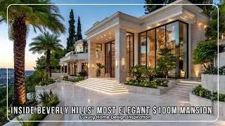 Inside Beverly Hills&rsquo; Most Elegant $100M Mansion | Luxury Home Design Inspiration