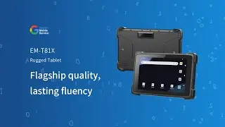 EM-T81X, Rugged Android Tablet for Construction Sites | ARM Octa-Core, NFC, 13MP Camera, IP Rated