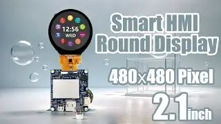 2.1 inch 480x480 HMI Intelligent Smart UART SPI Round Capacitive Touch Display