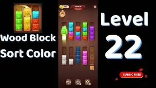 Wood Block Sort Color Level 22 Walkthrough 🧱🎨 | Relaxing Puzzle Game | Go Answer