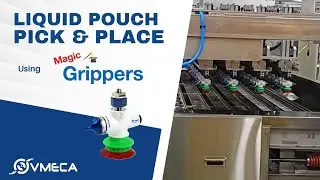 Beverage Pouch Handling with Vacuum Grippers | Pick & Place Automation | Magic Gripper