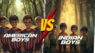 USA vs India Boys Ultimate Challenge | Sports Battle + Forest Survival Game