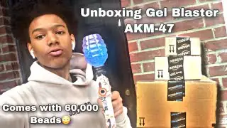 Unboxing Gel Blaster AKM-47 (Comes with 60,000 beads)!!
