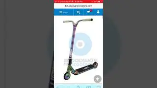 All neo chrome/oil slick custom scooter