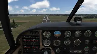 Prepar3D A2A Accu-Sim Piper Comanche 250 landing in Bremen