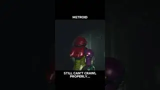 Metroid can't crawl #shorts #gaming #residentevil2claire #Metroid