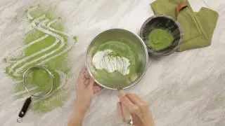 Matcha green tea mousse cake