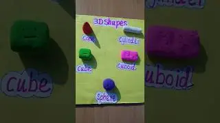 3d shapes project/3D shapes making with clay.