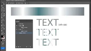 Text fil gradient color #adobeillustrator 