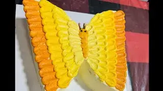 Butterfly shape cake🦋 #Americanbuttercreamrecipe #coconutbuttercakerecipe #soft&tasty #easyrecipe 