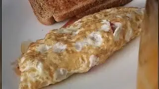 desayunos caseros, faciles y rápidos ,tortilla de claras de huevos receta -COCINO YO 🥚🥚🍛🍽️