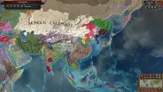 Europa Universalis 4 AI Timelapse - The Crescent and the Cross - Mega Campaign Mod 1444-3300