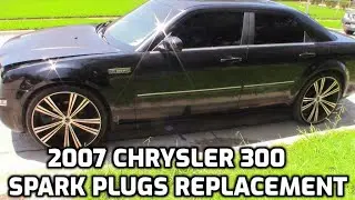 Замена свечей зажигания Chrysler 300 2007 года, двигатель 3.5