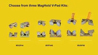 MagHold V Pads hold steel in light duty setups!  BY strong hand tools