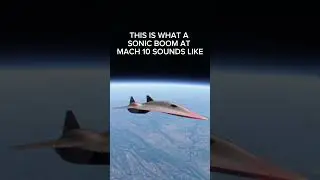 Вот как звучит ЗВУКОВОЙ УДАР на скорости 10 МАХов #msfs2020 #flightsimulator #aviation #fighterjet