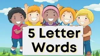 Five letter word | easy type letter words for kids | ab typing letter | abcd spelling 