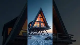Dream A-Frame House in the Arctic &ndash; Ultimate Winter Retreat!