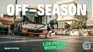 Off-season Log Press from Rack Workout