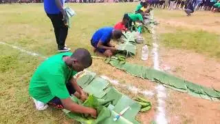 How to prepare Matooke meal by Martyrs Way Nursery and Primary School P.7 Girls