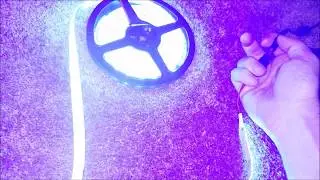 Connect flex led strip lights to power supply