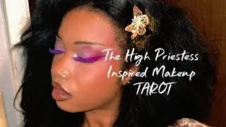 The High Priestess Inspired Makeup 😍🧚🏽🦄✨ #highpriestess #tarot #makeup #ethereal #magical