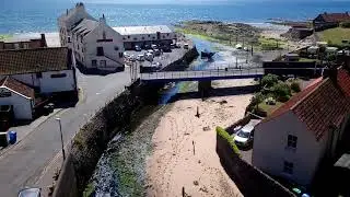 Lundin links fife old railway bridge view 6/7/18.