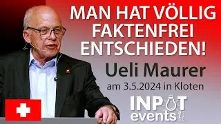 Alt Bundesrat Ueli Maurer: 