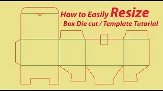 How to Easily Resize Snap Lock Carton / Box Die cut / Template | Packaging Design Tutorial