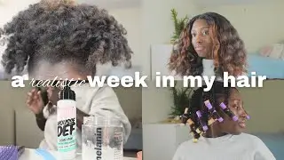 A realistic week in my type 4 natural hair ♡ | hair diaries ep 12
