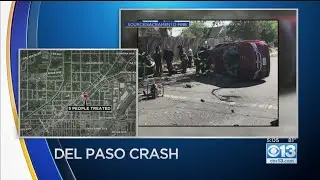 Del Paso Crash Injures 5 People