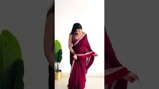 maroon beautiful 😍 plain satin saree under 1000 rs | comment for link |