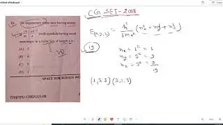 CG SET Chemical Science Solved  Question Paper