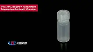 1/8 oz. Nalgene&trade; Narrow Mouth Polypropylene Bottle with 13mm Cap | U.S. Plastic Corporation&reg;