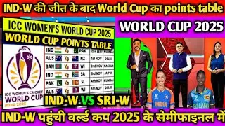 ICC womens World Cup 2025 points table ! ind-w की जीत के बाद world cup का points table ! indw vs slw
