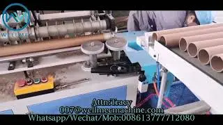 Auto Kraft Paper Tube Cutter Machine Cardboard Core Slitter Multi-Knife Paper Core Cutting Machine