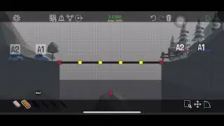 Poly bridge Tutorial Alpine meadows 1-2: 10m simple bridge